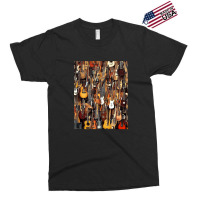 Electric Acoustic Guitar Display Paul Guitar Collage Store Shop Blues  Exclusive T-shirt | Artistshot