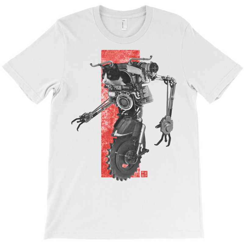 Robotic Cat   Sci Fi Steampunk T-Shirt by enzycahojen | Artistshot