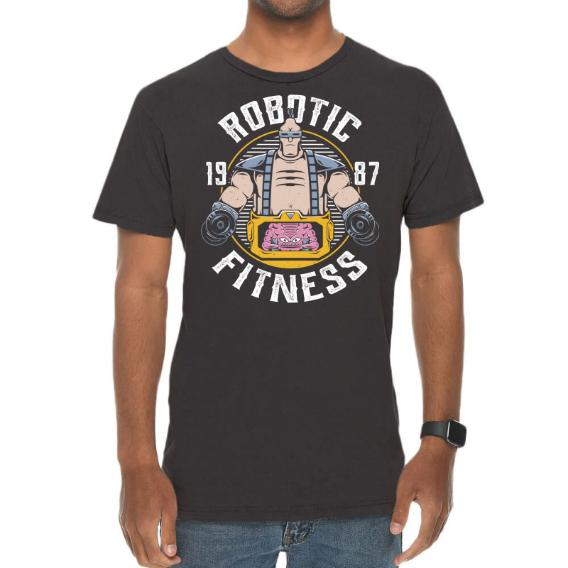 Robotic Fitness Vintage T-Shirt by enzycahojen | Artistshot