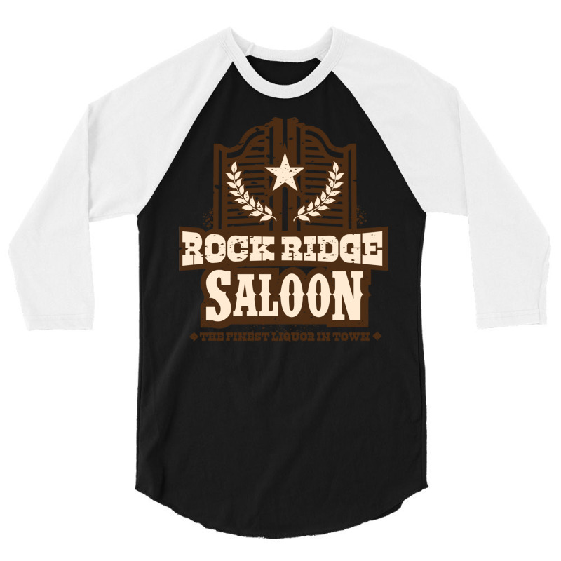 Rock Ridge Saloon 3/4 Sleeve Shirt by enzycahojen | Artistshot