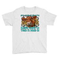 Heifer Sunflower Wanna Tuck That Back In Western Farm Animal T Shirt Youth Tee | Artistshot