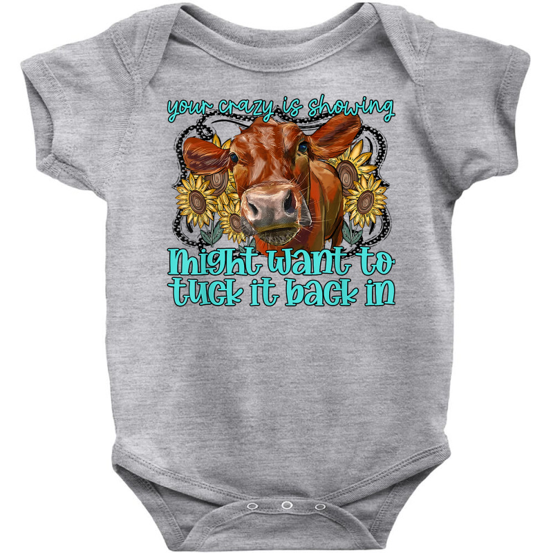 Heifer Sunflower Wanna Tuck That Back In Western Farm Animal T Shirt Baby Bodysuit by annalfreddr3 | Artistshot