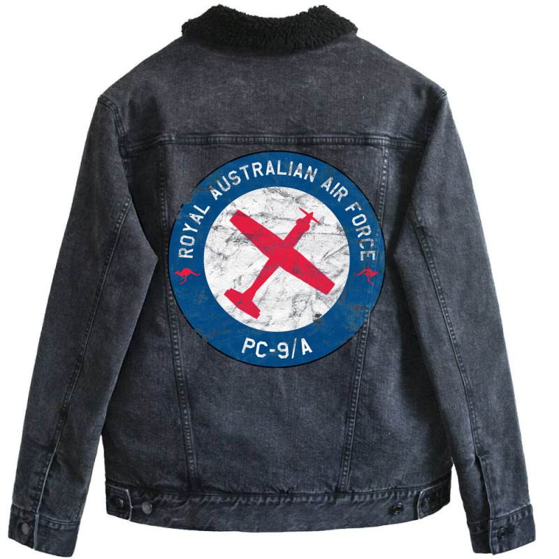 Royal Australian Air Force Pc 9a Airplane Vintage Unisex Sherpa-Lined Denim Jacket by enzycahojen | Artistshot