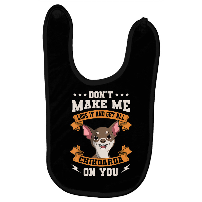 Chihuahua Angry Pet Animal Lover Dog Owner Breeder T Shirt Baby Bibs by jessen | Artistshot