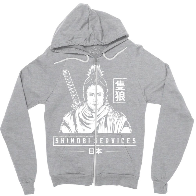 Shinobi Services 1 Zipper Hoodie | Artistshot