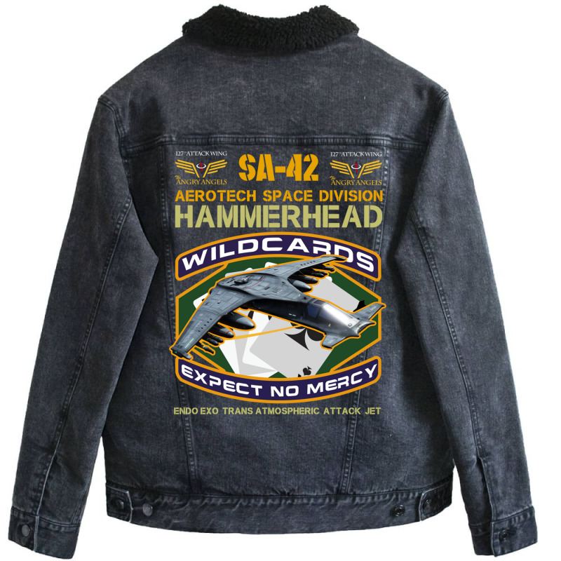 Sa 42 Hammerhead Endo Exo Attack Jet Unisex Sherpa-Lined Denim Jacket by enzycahojen | Artistshot