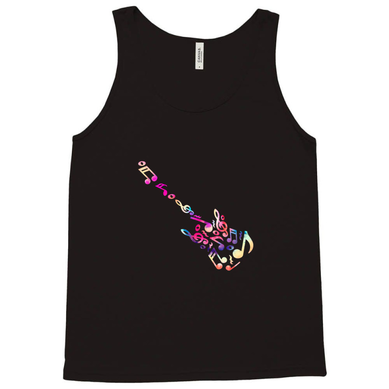 Music Note Guitar Tank Top by AaronHalverson | Artistshot