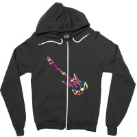 Music Note Guitar Zipper Hoodie | Artistshot