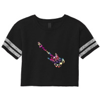 Music Note Guitar 1 Scorecard Crop Tee | Artistshot