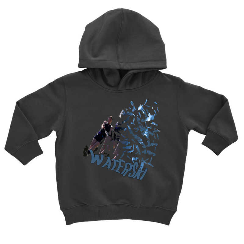 Waterski Dispersion For Waterskiers Toddler Hoodie by Atep | Artistshot