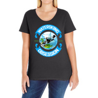 Waterskiing Obsession Ladies Curvy T-shirt | Artistshot