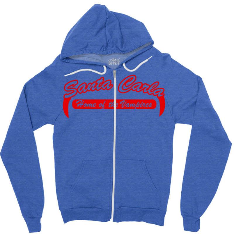 Santa Carla Home Of The Vampires Zipper Hoodie by enzycahojen | Artistshot