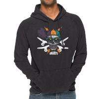 Skateboarding Skull Vintage Hoodie | Artistshot