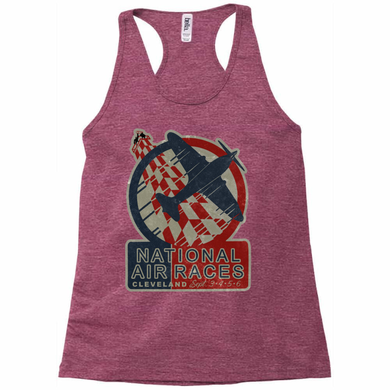 National Air Races Vintage Airplane Racing Design Racerback Tank by melinnstta6 | Artistshot