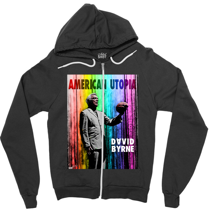 American Utopia (rainbow) Zipper Hoodie by AmyHogan | Artistshot