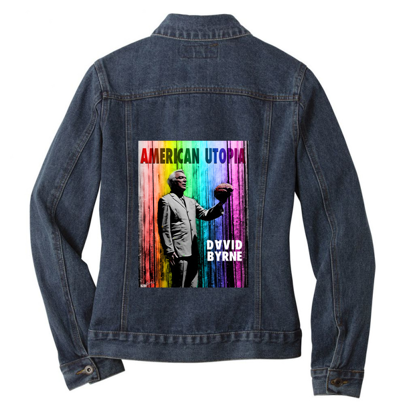 American Utopia (rainbow) Ladies Denim Jacket by MarkBressi | Artistshot