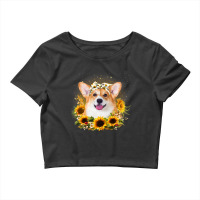 Sunflower Welsh Corgi Dog Mothers Day For Women Crop Top | Artistshot