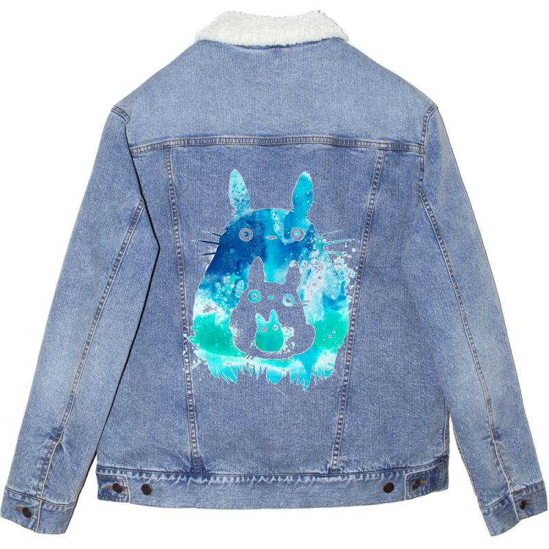 New Mmtotoro Studio Ghiblimm Unisex Sherpa-lined Denim Jacket | Artistshot