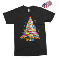 Christmas Library Tree Lights For Librarian And Book Lover T Shirt Exclusive T-shirt | Artistshot