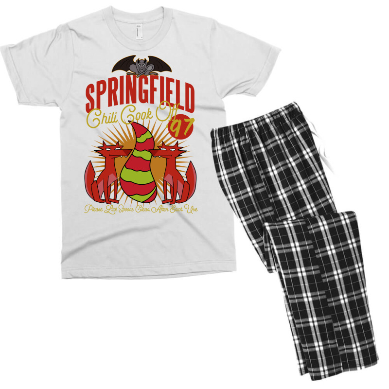 Springfield Chili Cook Off 1997 Men's T-shirt Pajama Set by juslinserrax | Artistshot