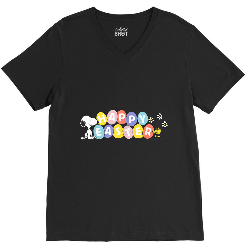 Peanuts Happy Easter T Shirt V-neck Tee | Artistshot