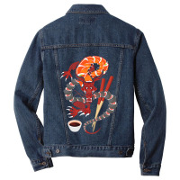 Sushi Dragon Anime Japan Japanese Cuisine Chef Food Lover Men Denim Jacket | Artistshot