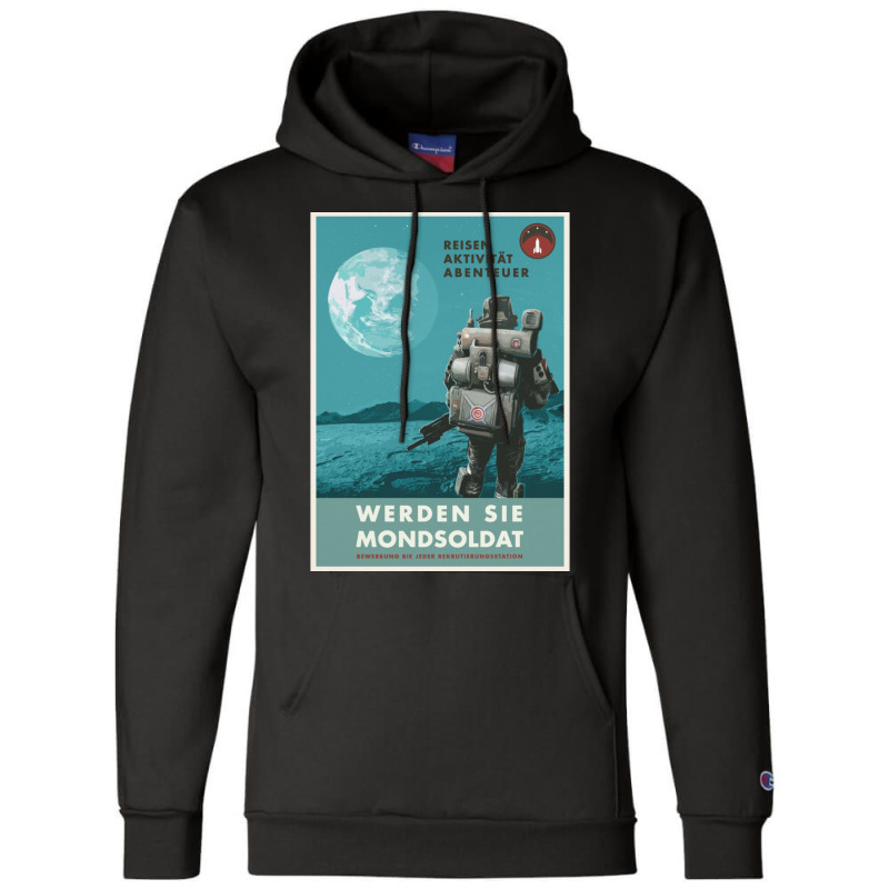 Wolfenstein Propaganda Adventure Poster Champion Hoodie | Artistshot