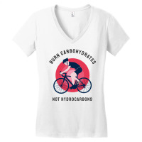 Burn Carbohydrates Not Hydrocarbons Women's V-neck T-shirt | Artistshot