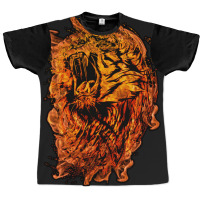 Roaring Fire Lion 1 Graphic T-shirt | Artistshot