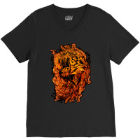 Roaring Fire Lion 1 V-neck Tee | Artistshot