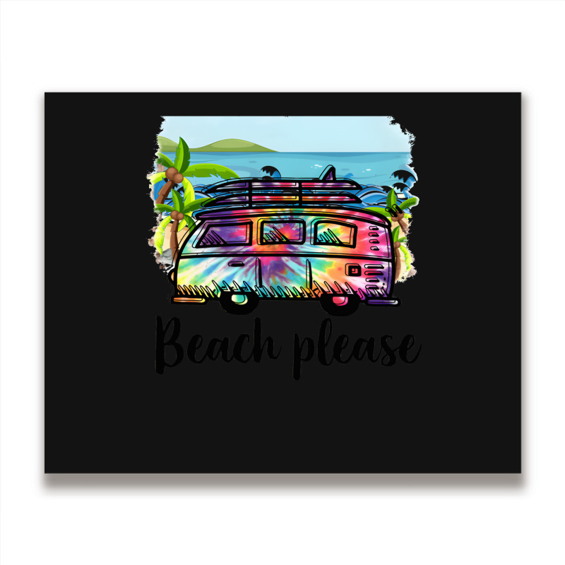 Artistshot Hot Trend Can We Go To The Beach, Please! Metal Print Horizontal | Artistshot