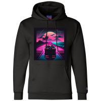 Car  Retro Synthwave Champion Hoodie | Artistshot