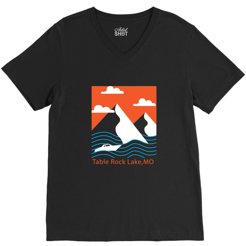 Table Rock Lake Mo V-Neck Tee by Alexsmith | Artistshot