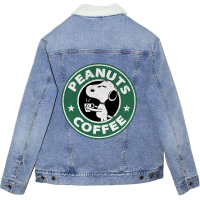 Peanuts Coffee Unisex Sherpa-lined Denim Jacket | Artistshot