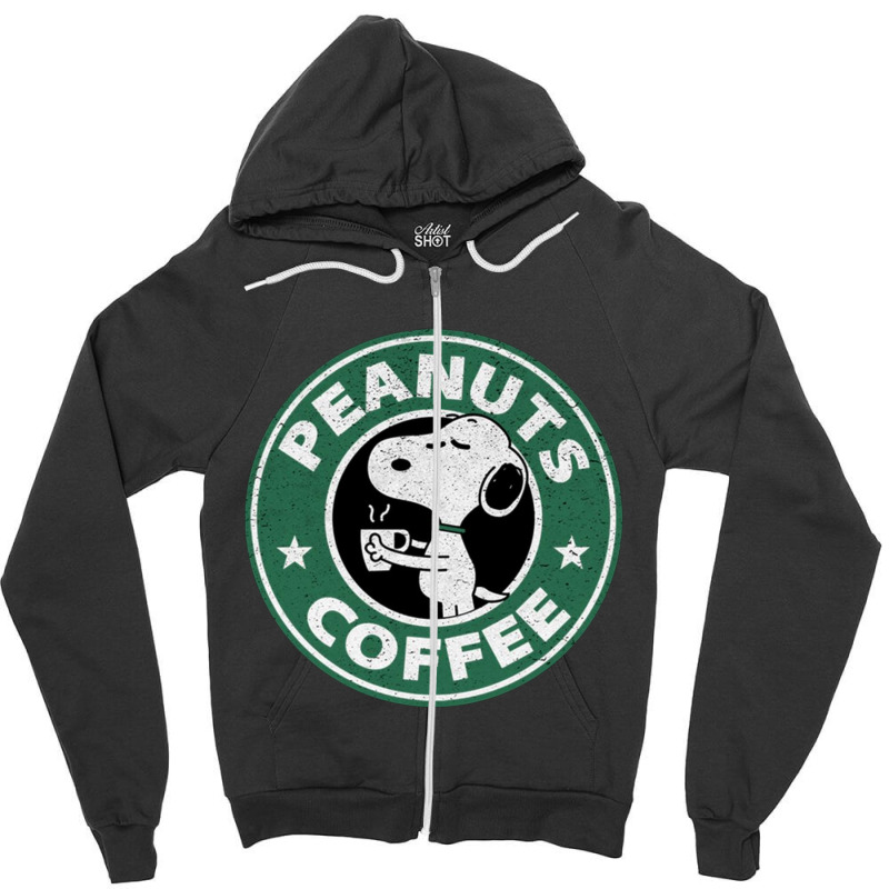 Peanuts Coffee Zipper Hoodie | Artistshot