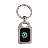 Peanuts Coffee Silver Rectangle Keychain | Artistshot