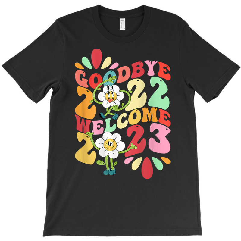 Goodbye 2022 Hello 2023 Welcome Cat Rabbit Year Art On Back T Shirt T-shirt | Artistshot