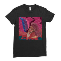 Woman Smoking Visuals Ladies Fitted T-shirt | Artistshot