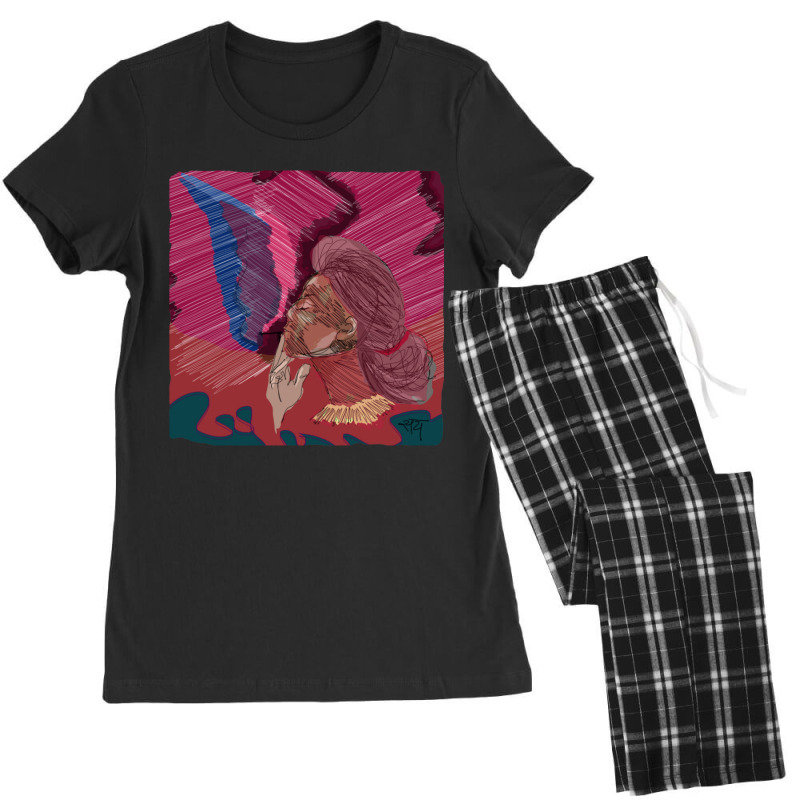 Woman Smoking Visuals Women's Pajamas Set by apolitery | Artistshot