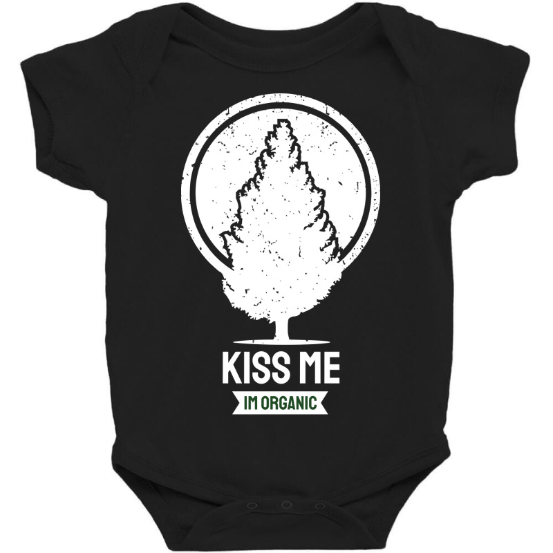 Kiss Me Im Organic Baby Bodysuit by April Shop | Artistshot