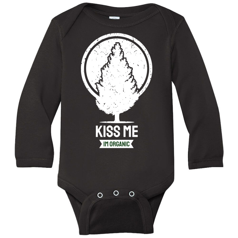 Kiss Me Im Organic Long Sleeve Baby Bodysuit by April Shop | Artistshot