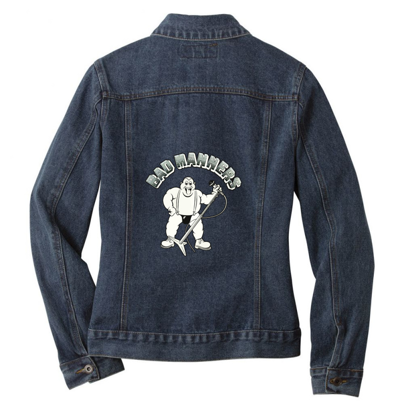 Bad Manners Ladies Denim Jacket by AmyHogan | Artistshot