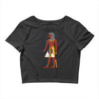 Artistshot Hot Trend Ancient Ancient Egypt Anubis Egyptian God Egyptia Crop Top | Artistshot