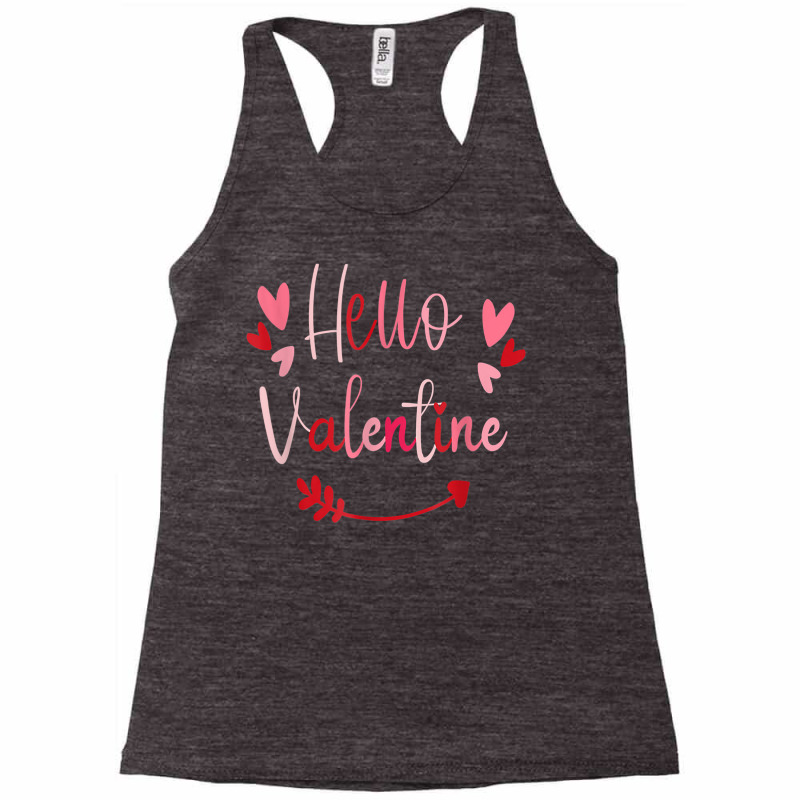 Hello Valentine 2023 Valentine Graphic Designs Valentine Tee T Shirt Racerback Tank by latodorjnb | Artistshot