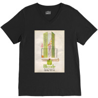 Women Open The Green Door 1950 Frank Classic Poster V-neck Tee | Artistshot