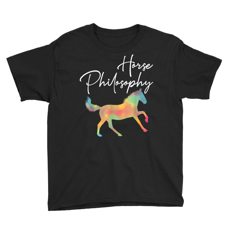 Horse Philosophy Riding Animal Western Style T Shirt Youth Tee by latodorjnb | Artistshot