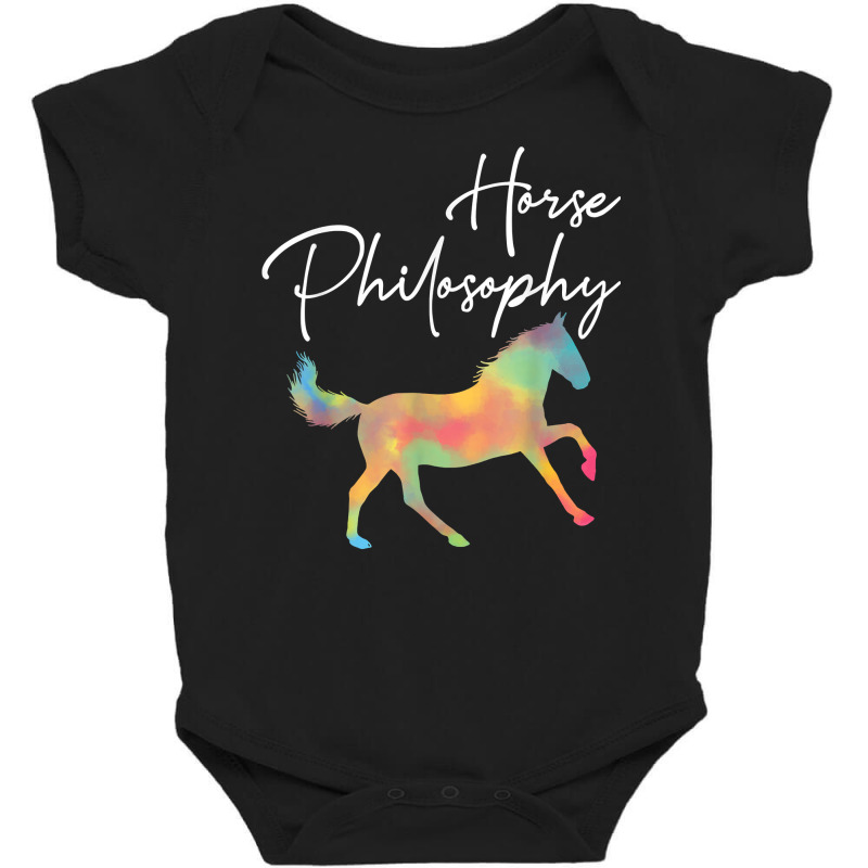 Horse Philosophy Riding Animal Western Style T Shirt Baby Bodysuit by latodorjnb | Artistshot