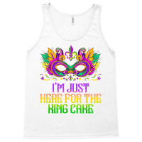 I'm Just Here For Mardi Gras King Cake Funny Carnival Party T Shirt Tank Top | Artistshot