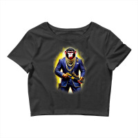 The Angry Monkey Funny Design For Man And Woman Crop Top | Artistshot