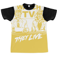 Watch Tv   They Live   Side Graphic T-shirt | Artistshot